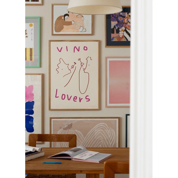 Plakatas 50x70 cm Vino Lovers – Ruby Hughes – The Poster Club-image-1