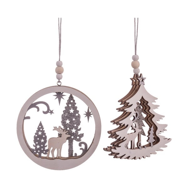 2 vnt. pakabinamų kalėdinių dekoracijų - Casa Selección