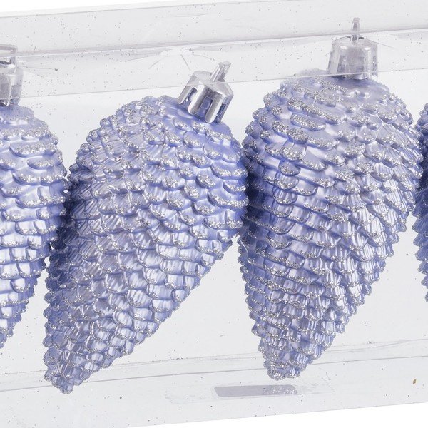 Eglutės papuošimai 4 vnt. ø 5 cm Cone – Casa Selección-image-1