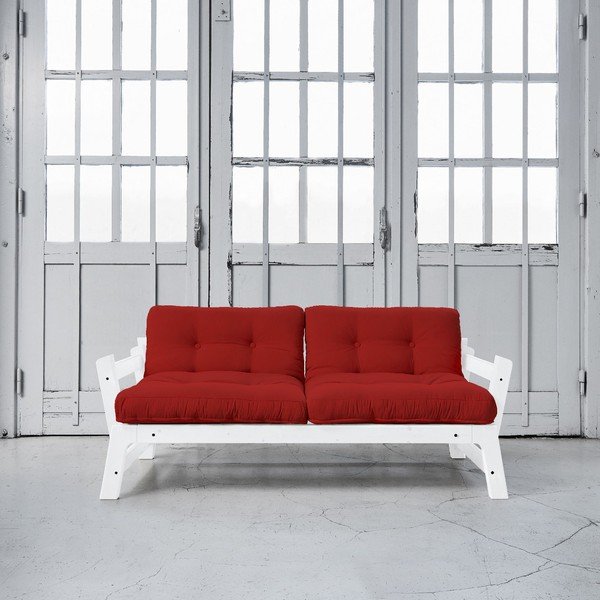 Sofa lova "Karup Step" balta/raudona-image-1