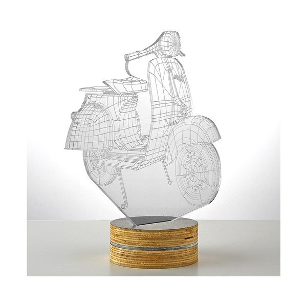 3D stalinis šviestuvas Motociklas-image-1