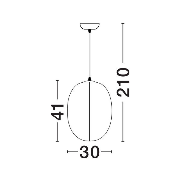 Baltos spalvos iš metalo kabantis šviestuvas ø 30 cm su tekstiliniu gaubtu Pierida – Nova Luce-image-4