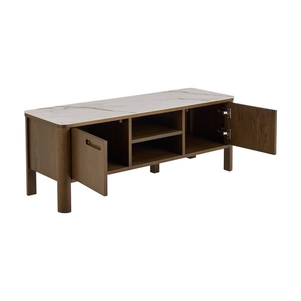 Rudos spalvos TV spintelė iš ąžuolo 120x45x40 cm Southampton – Actona-image-3