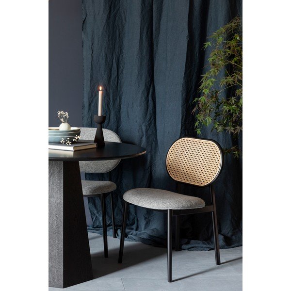 Pilka rotango valgomojo kėdė Spike - Zuiver-image-1