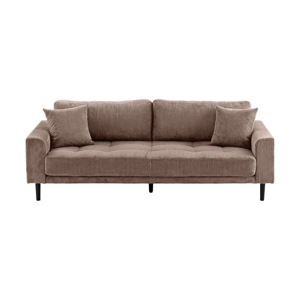 Rudos spalvos sofa iš kordinio velveto 210 cm Lido – House Nordic