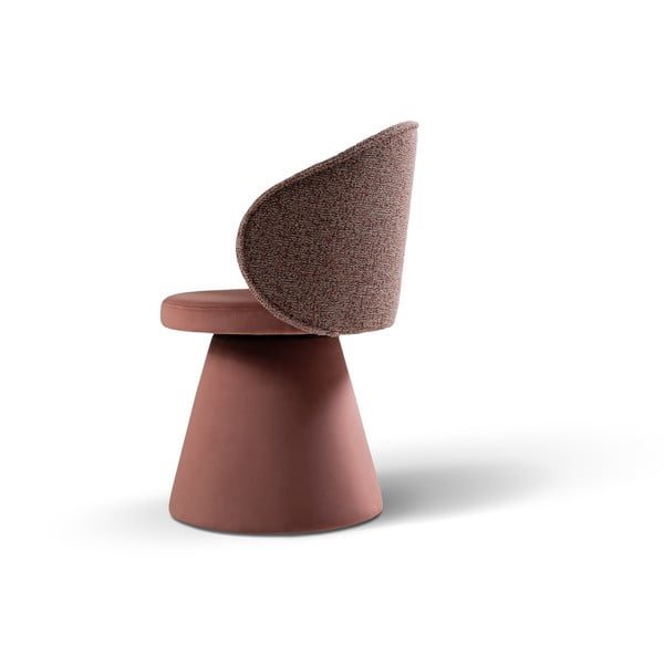 Rožinės spalvos iš velveto krėslas Inez – Micadoni -image-3