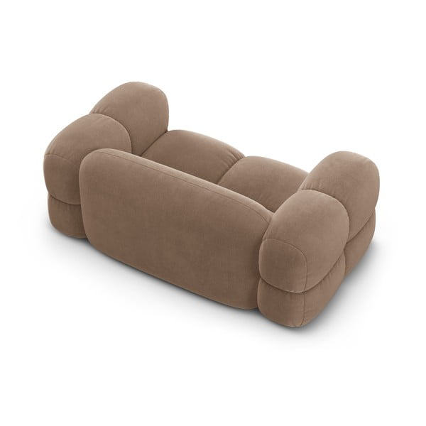 Rudos spalvos iš velveto sofa 180 cm Loretto – Cosmopolitan Design-image-4