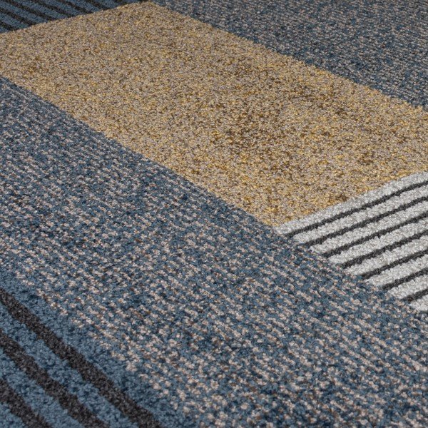 Geltonos ir mėlynos spalvos kilimas Flair Rugs Brix, 160 x 230 cm-image-2
