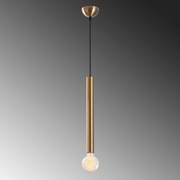 Kabantis šviestuvas auksinės spalvos ø 4 cm su metaliniu gaubtu Tempo – Opviq lights-image-3