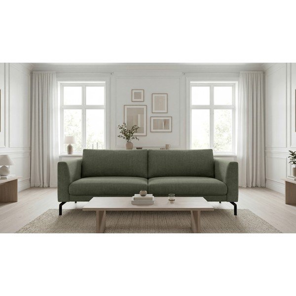 Sofa tamsiai žalios spalvos 216 cm Gomero – Scandic-image-1