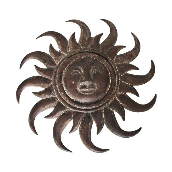 Metalinė sieninė dekoracija Dakls Sun, ⌀ 50 cm