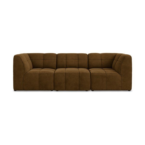 Garstyčių spalvos sofa iš velveto 255 cm Aloha – Makamii-image-2