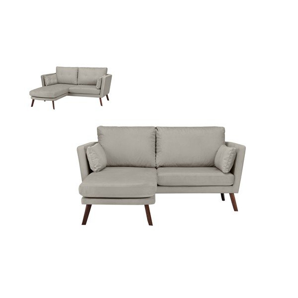 Šviesiai smėlio spalvos trijų vietų sofa "Mazzini Sofas Elena", su kairiuoju kampu-image-3