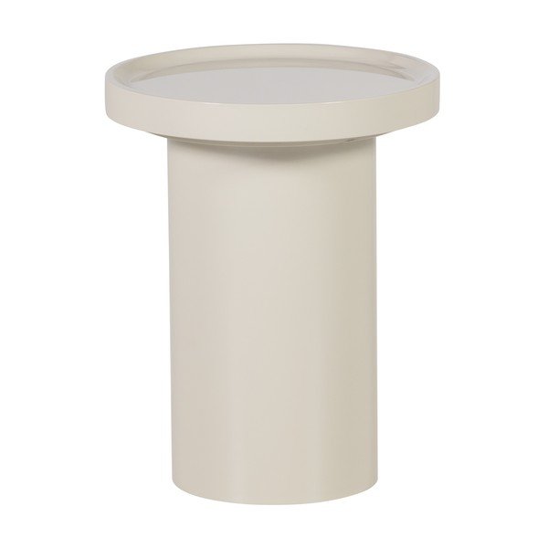 Blizgus apvalios formos šoninis stalas ø 40 cm Veluna – WOOOD