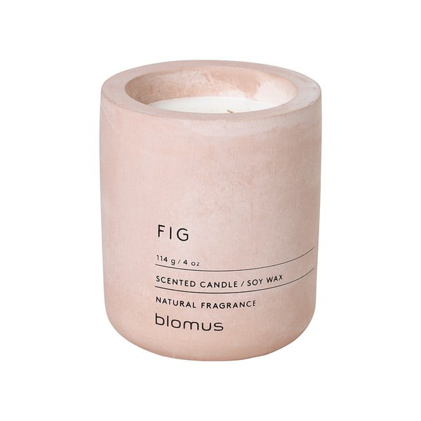 Aromatinė žvakė iš sojų vaško degimo laikas 24 h Fraga: Fig – Blomus