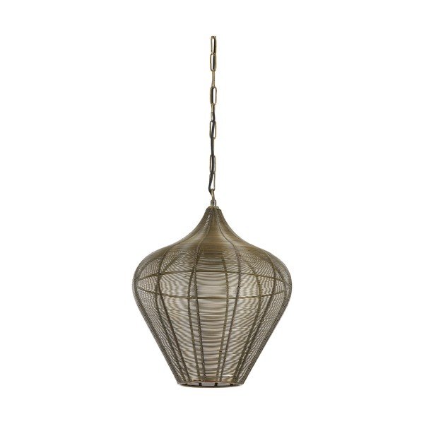 Bronzinės spalvos iš metalo kabantis šviestuvas ø 36 cm Alvaro – Light & Living