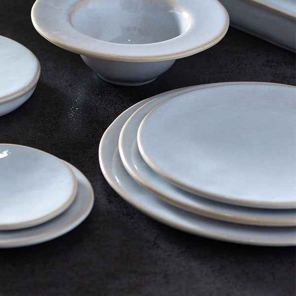 Baltos spalvos keraminis padėklas Costa Nova Roda, ⌀ 31 cm-image-1