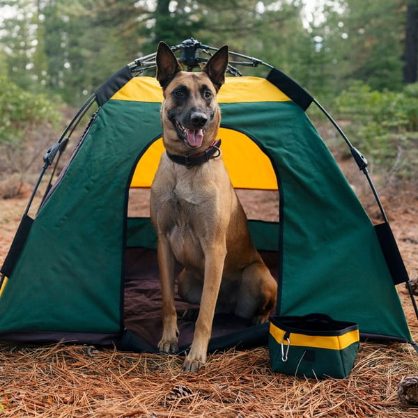 Tekstilinis sulankstomas kelioninis dubenėlis ø 18 cm Moss - P.L.A.Y.-image-3