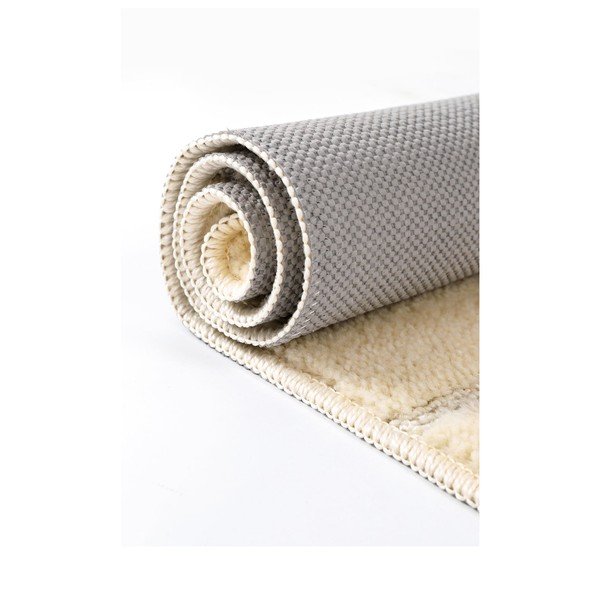 Kreminės spalvos vonios kilimėliai 2 vnt. 50x80 cm Yeni Cizgli – Foutastic-image-4