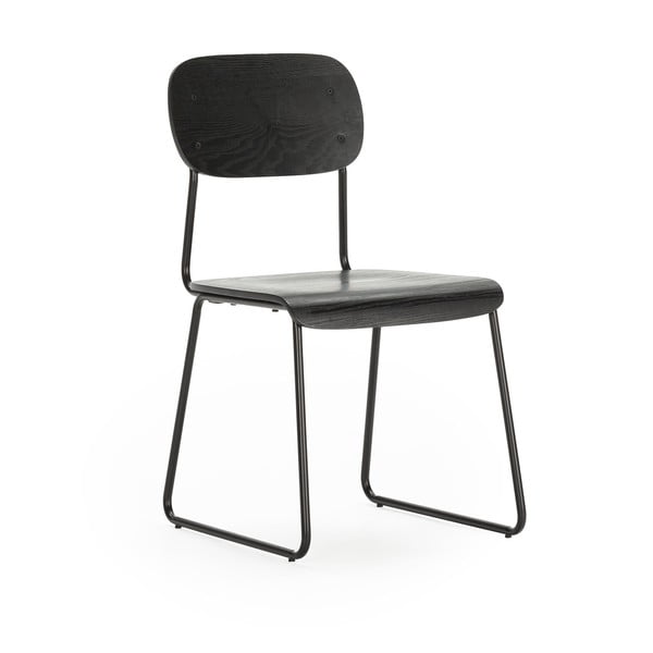 Valgomojo kėdės juodos spalvos 2 vnt. Aira – Marckeric