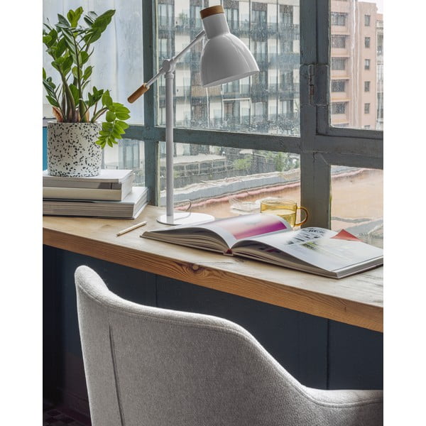 Šviesiai pilka biuro kėdė Kave Home Einara-image-2