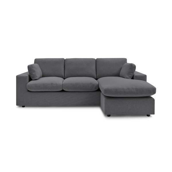 Tamsiai pilkos spalvos kampinė sofa Belair – Bobochic Paris
