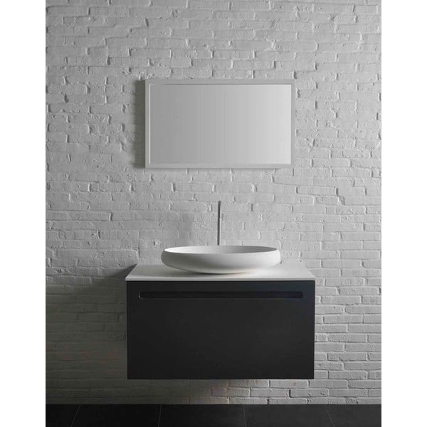 Baltas ovalo formos praustuvas Sapho Thin, 60 x 40 cm-image-4
