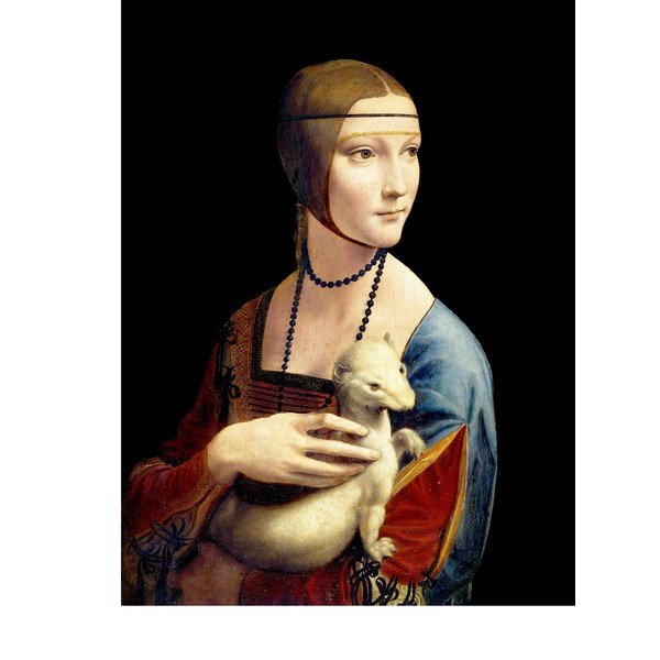 Paveikslo reprodukcija 50x70 cm Lady with an Ermine, Leonardo Da Vinci – Fedkolor