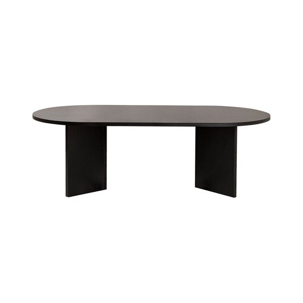 Juodos spalvos matinis kavos staliukas 60x119 cm Sable – Kalune Design-image-2