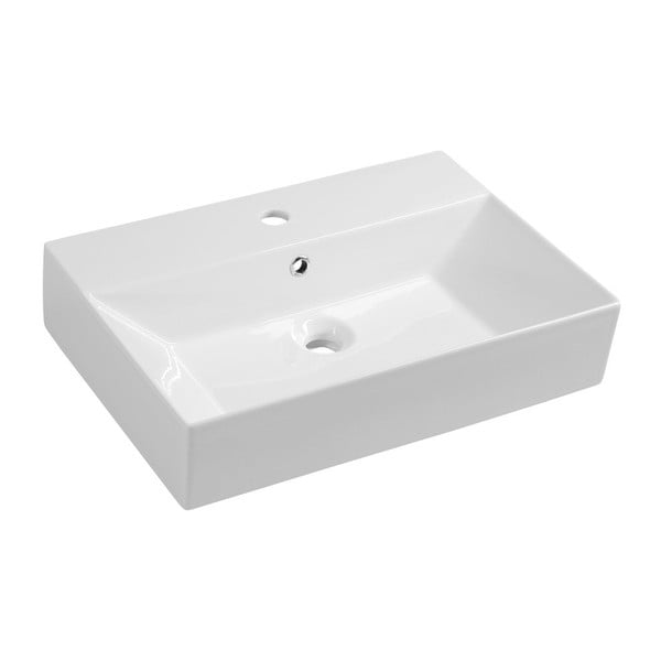 Iš keramikos praustuvas baltos spalvos 60x42 cm Sistema – Sapho