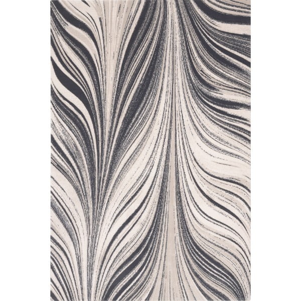 Kilimas iš vilnos pilkos spalvos/kreminės spalvos 200x300 cm Zebre – Agnella
