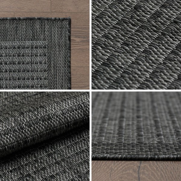 Tamsiai pilkos spalvos lauko ir vidaus kilimas 200x290 cm Giza 1410 – Ayyildiz Carpets-image-3