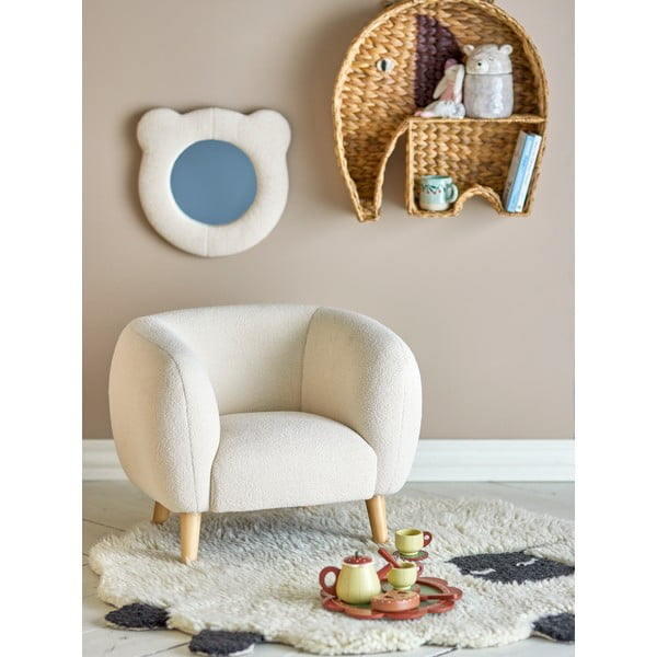 Vaikiškas krėslas baltos spalvos Cade – Bloomingville Mini-image-4