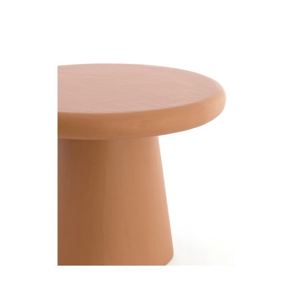 Terakotos spalvos apvalios formos kavos staliukas ø 60 cm Kulona – Light & Living-image-4