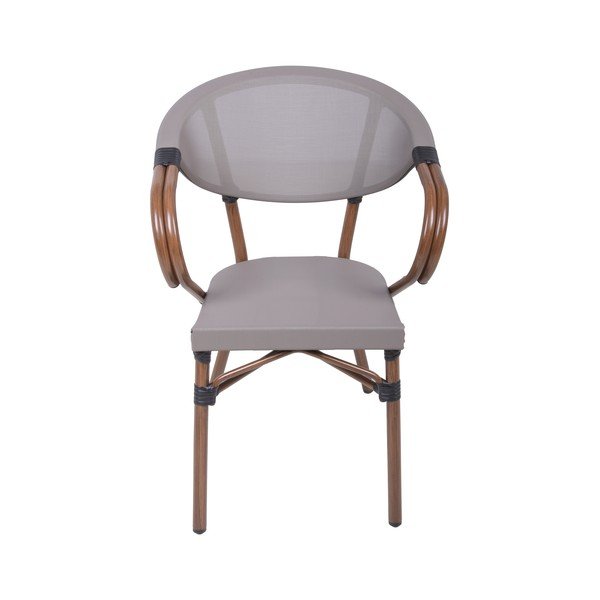Smėlio spalvos metalinė sodo kėdė Toskana – Garden Pleasure