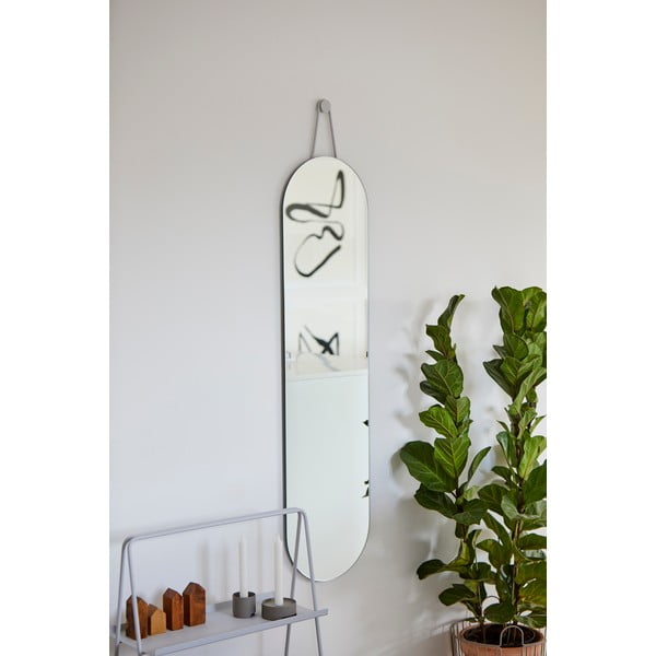 Pilkas sieninis veidrodis Zone A-Wall, 120 x 30 cm-image-1