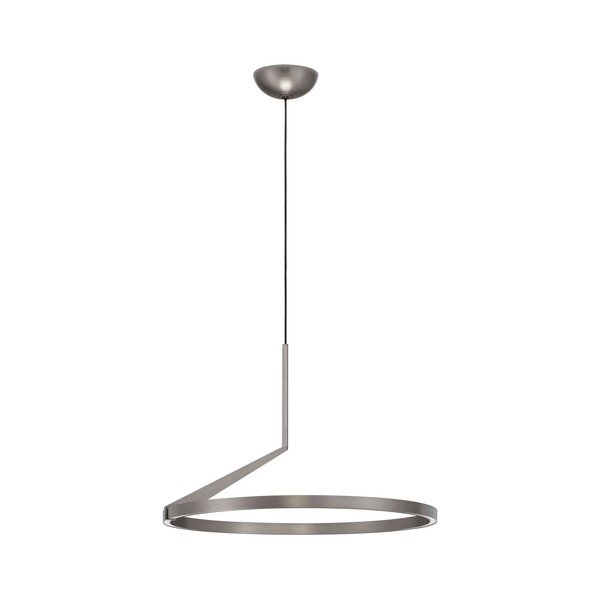 Sidabrinės spalvos iš aliuminio kabantis šviestuvas LED su pritemdymo funkcija ø 60 cm Tilia – Nova Luce