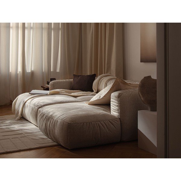 Juodos spalvos sulankstoma sofa 264 cm – Micadoni -image-2
