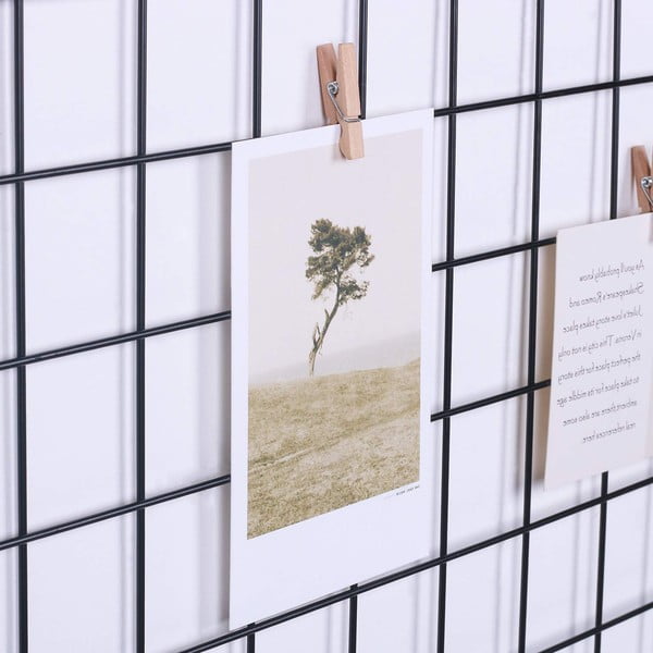 Juoda metalinė skelbimų lenta, 50 x 70 cm-image-4