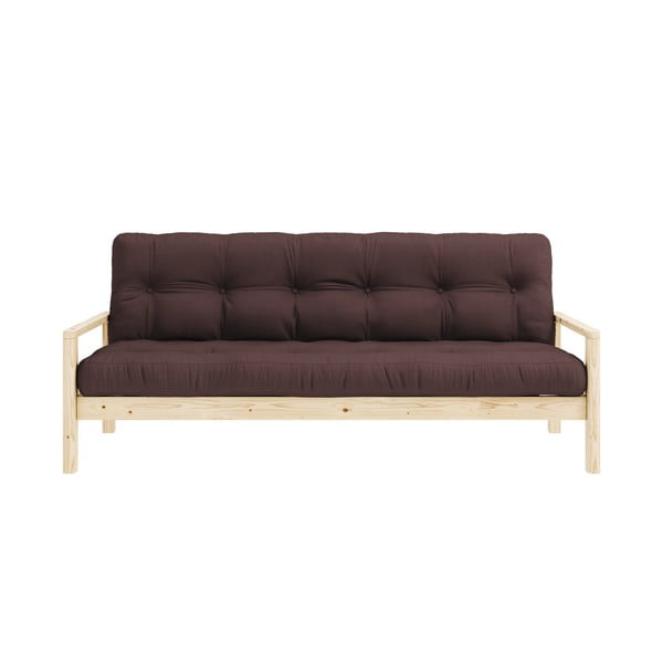 Sulankstoma sofa tamsiai rudos spalvos 205 cm Knob – Karup Design
