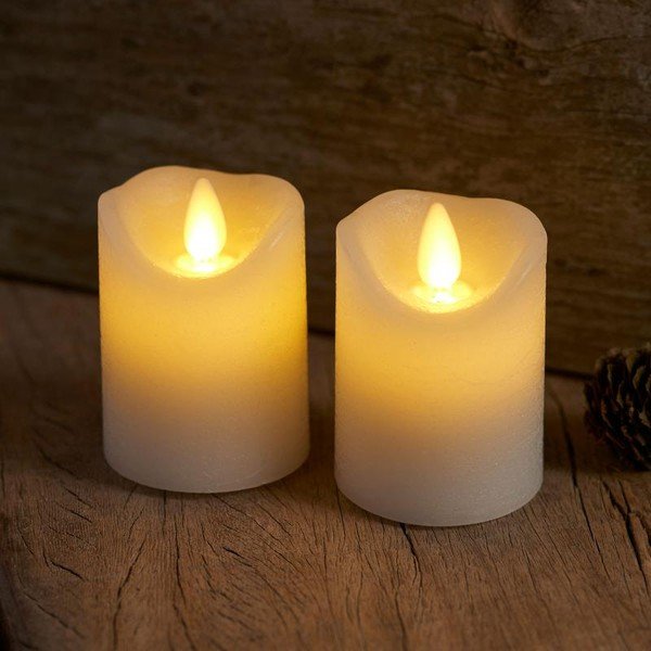 LED žvakės 2 vnt. (aukštis 6,5 cm) Sara Mini – Sirius-image-2