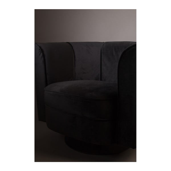 Juodas fotelis Dutchbone Flower-image-4