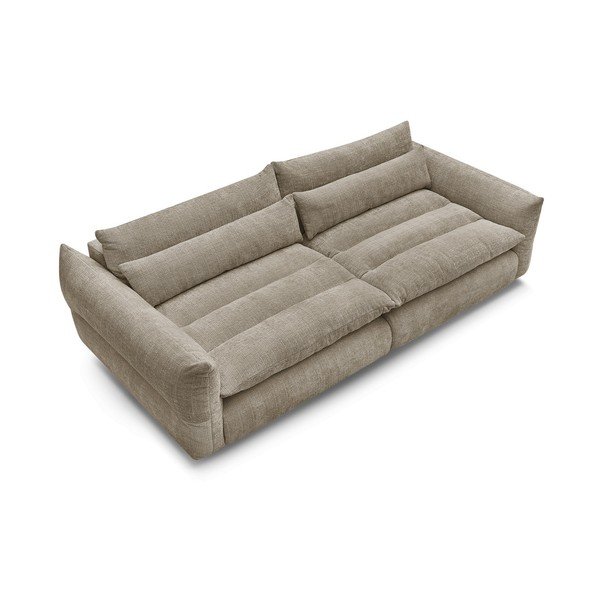Smėlio spalvos sofa iš šenilinio audinio 276 cm Neil – Bobochic Paris-image-3