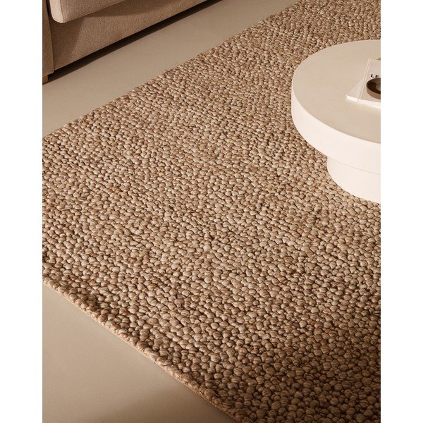 Kilimas smėlio spalvos iš vilnos 200x300 cm Lubrin – Kave Home-image-2