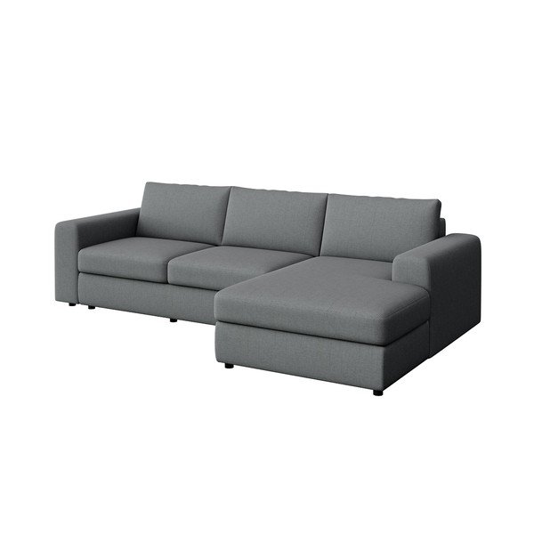 Pilkos spalvos kampinė sofa (su dešiniuoju kampu/su gultu) Baga – Rodier-image-2