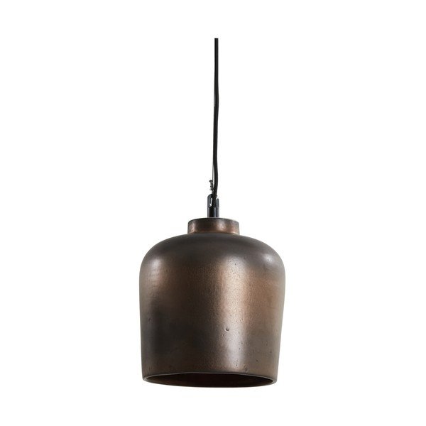 Kabantis šviestuvas bronzinės spalvos ø 22,5 cm su keramikiniu gaubtu Dena – Light & Living