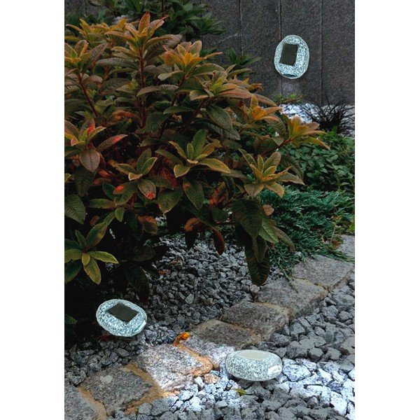 Lauko šviestuvai 3 vnt. saulės baterijos (aukštis 2,5 cm) – Garden Pleasure-image-1