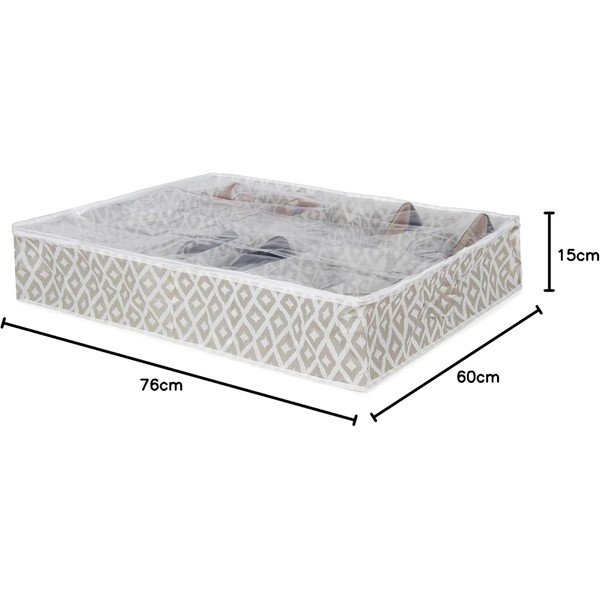 Batų dėklas po lova Compactor Daman Range Shoes Underbed Bag, 76 x 60 cm-image-2