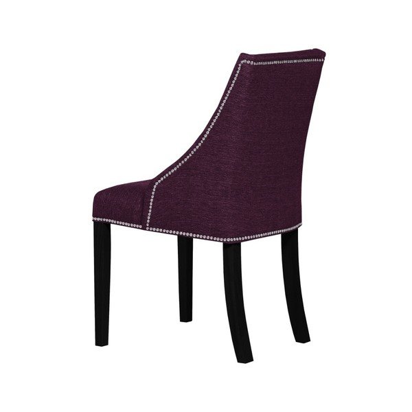 Violetinės spalvos kėdė su juodomis buko medienos kojomis Ted Lapidus Maison Patchouli-image-2