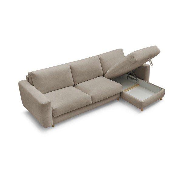 Taupe spalvos kampinė sofa Nouveau Cocoone – Bobochic Paris-image-3